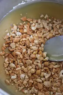 Make Caramel peanut souffle step 9