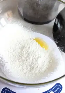 Make Black and white sesame souffle step 3