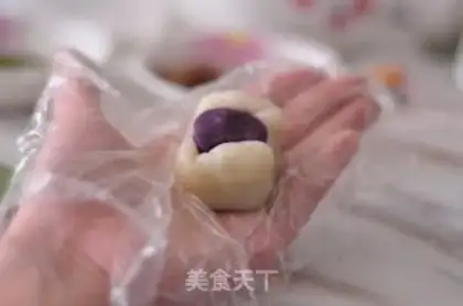 Make mahjong potato ice cream mooncake step 10
