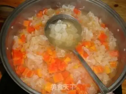 Make Cucumber snow and coconut milk step 3