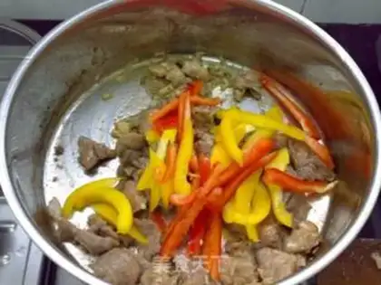 Make Black pepper meat step 6