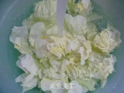 Make A hand tore the cabbage step 1