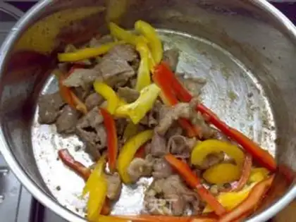 Make Black pepper meat step 7