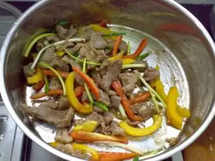 Make Black pepper meat step 9