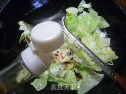 Make A hand tore the cabbage step 5