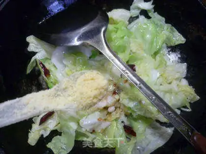 Make A hand tore the cabbage step 7