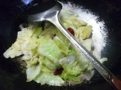 Make A hand tore the cabbage step 8