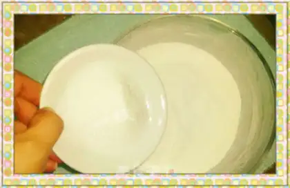 Make A milky sesame pie step 6