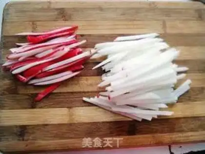 Make Sugar and radish step 0