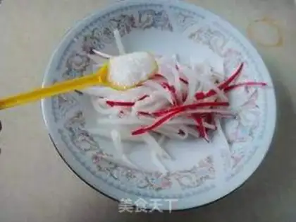 Make Sugar and radish step 3