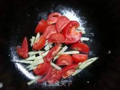 Make Tomato fried beans step 3