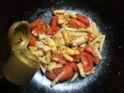 Make Tomato fried beans step 5