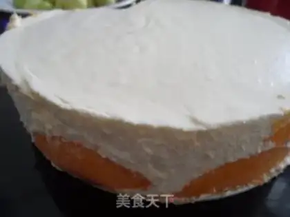 Make Peach mousse cake step 8