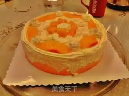 Make Peach mousse cake step 9