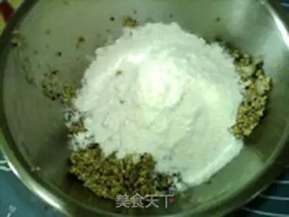 Make Sesame moon cake step 9