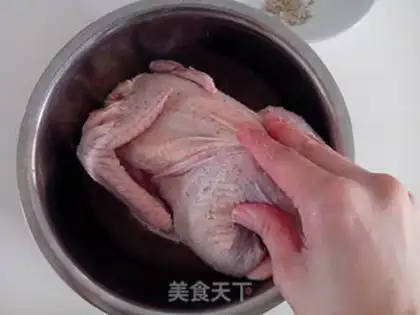 Make ♪ Hands torn salt chicken ♪ step 3