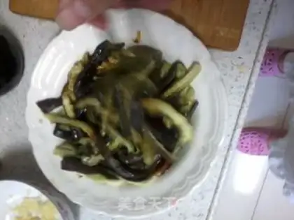 Make The cold hand tore the eggplant step 3