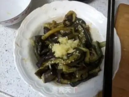Make The cold hand tore the eggplant step 4