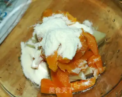 Make Pumpkin green bean cocoons step 2