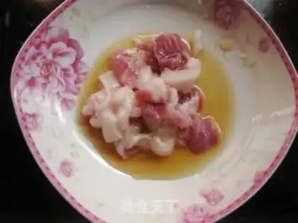 Make Five flowers and tofu step 1
