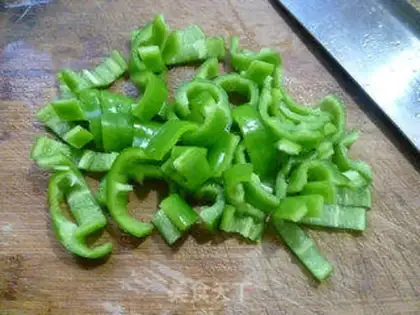 Make Green pepper fire step 2
