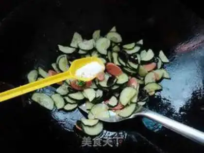 Make Ham pickled cucumber step 5