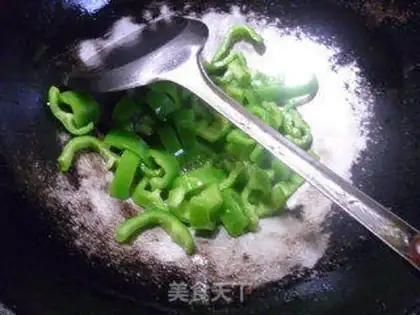 Make Green pepper fire step 6
