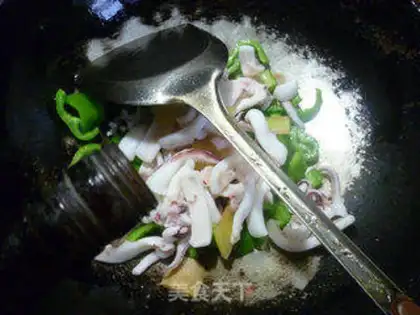 Make Green pepper fire step 7