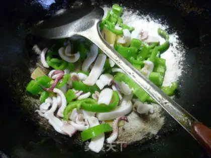 Make Green pepper fire step 8