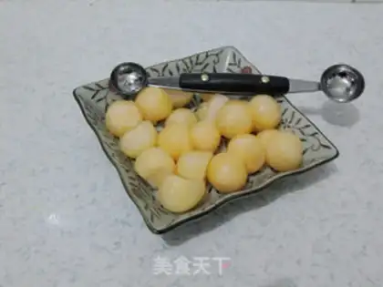Make A melon chicken ball step 2