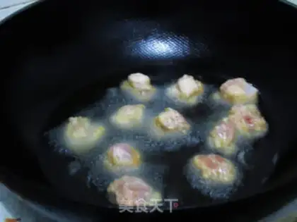 Make A melon chicken ball step 4