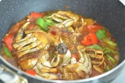 Make Spicy crabs step 8