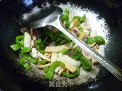 Make Green pepper fire step 11