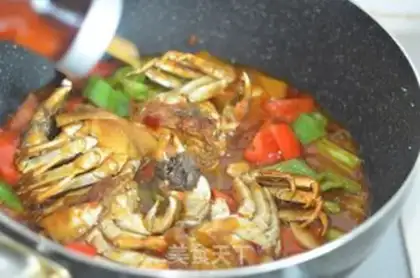 Make Spicy crabs step 9