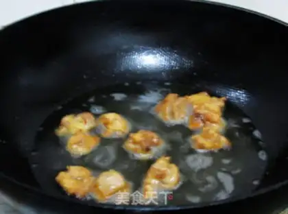 Make A melon chicken ball step 5