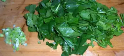 Make Pre-sea clams dry spinach soup step 0