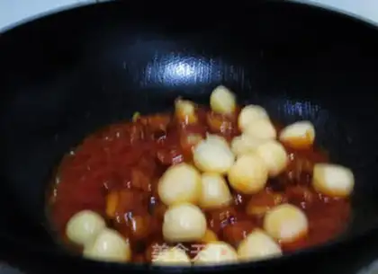 Make A melon chicken ball step 9