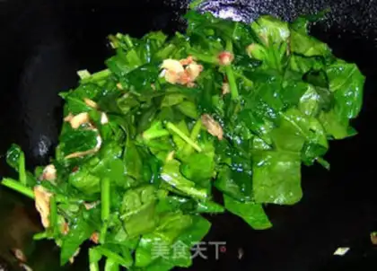 Make Pre-sea clams dry spinach soup step 4