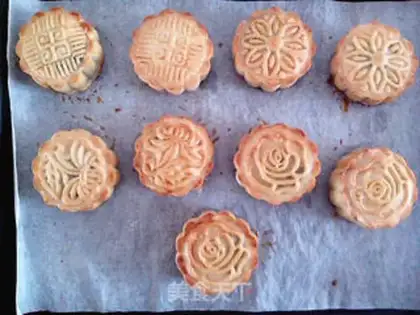 Make Potato red bean mooncake step 30