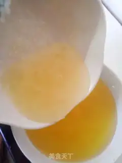 Make Peach Crystal Jell-O Cup step 3