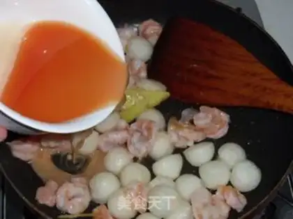 Make Pear shrimp balls step 10