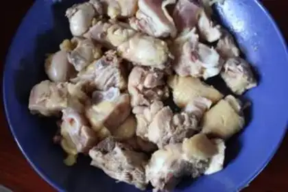 Make Potato chicken leg step 2