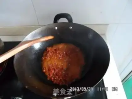 Make Spicy bean petals step 7