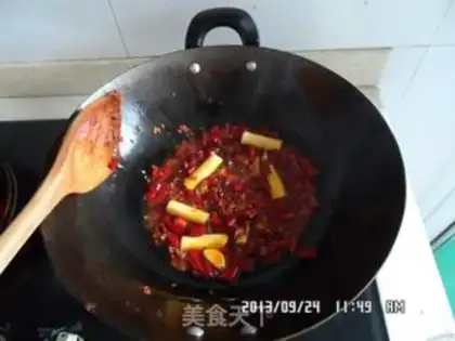 Make Spicy bean petals step 8