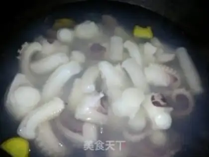Make Squid meat step 1
