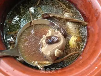 Make Tea mushrooms and pigeons step 11