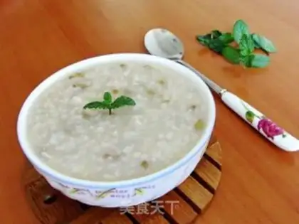 Make Green bean congee step 9