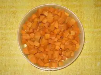 Make Carrot egg fried rice step 1