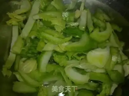 Make Shrimp rice mustard rice step 3