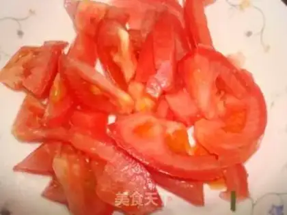 Make Flower tomato egg soup step 5